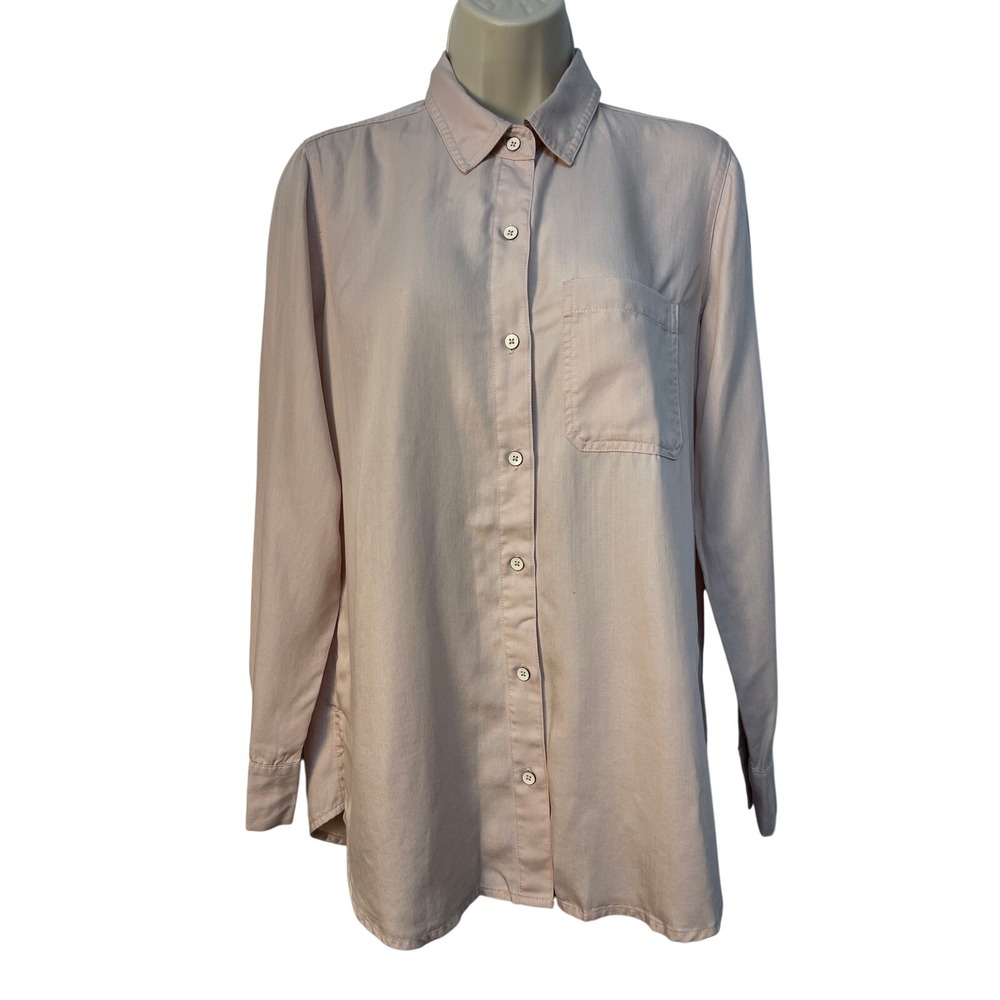 Old Navy Pink Long Sleeve Button Up Shirt Small‎